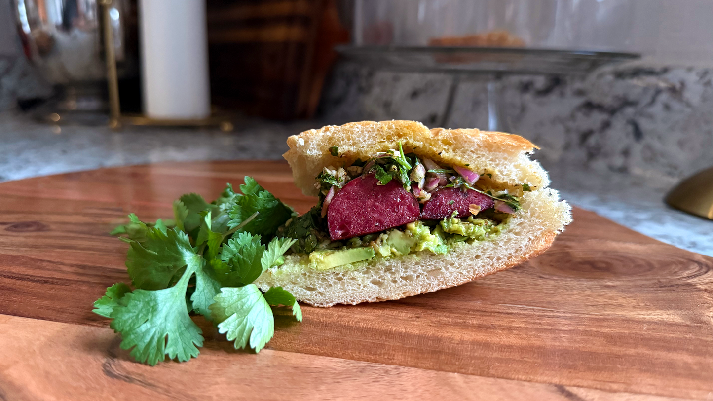 Chimichurri Sausage Sandwich
