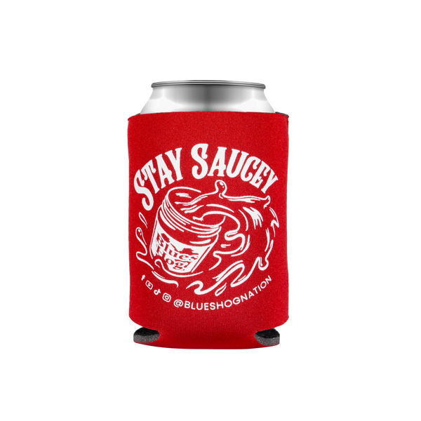 Stay Saucey 12oz Koozie - Blues Hog