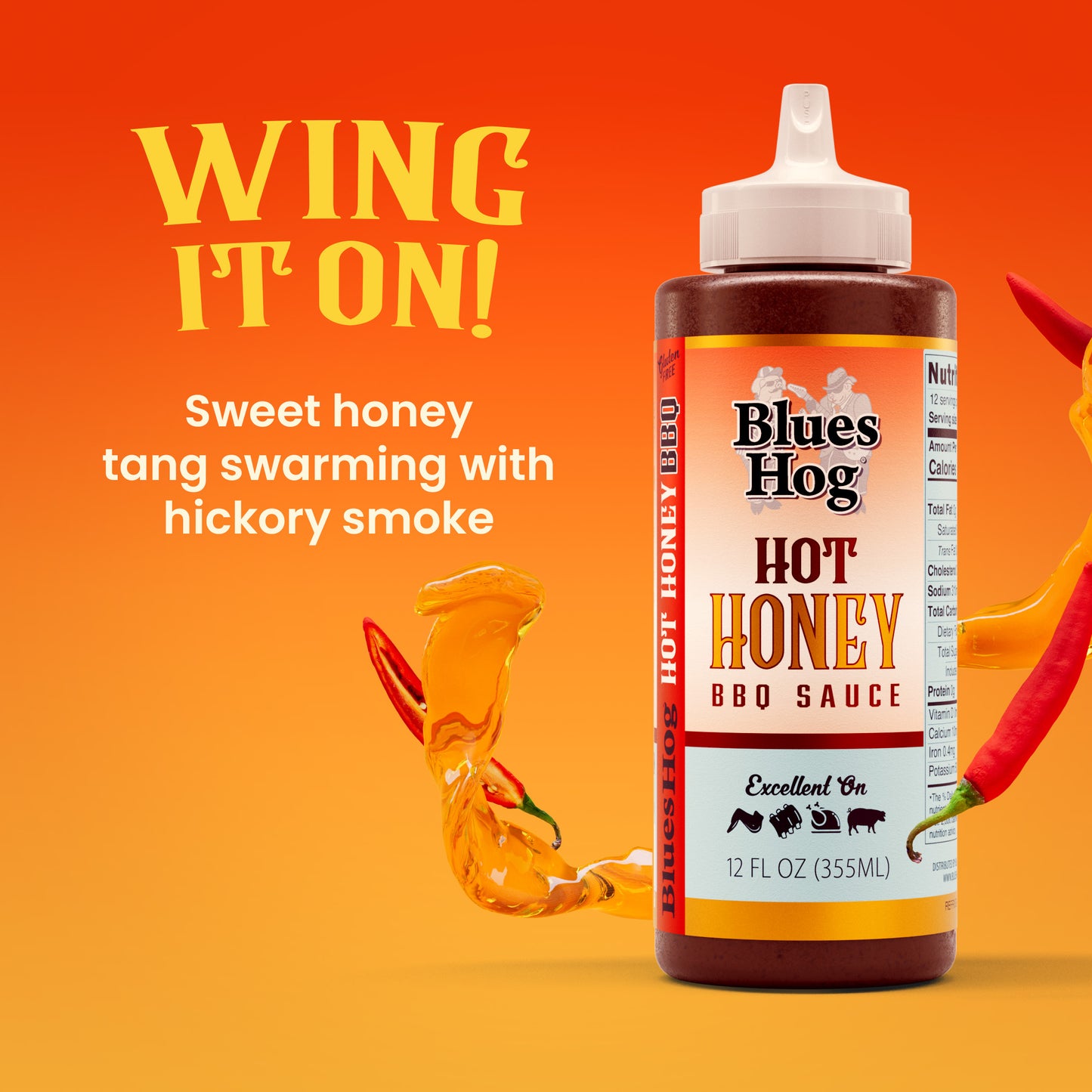 Hot Honey BBQ Sauce - Blues Hog