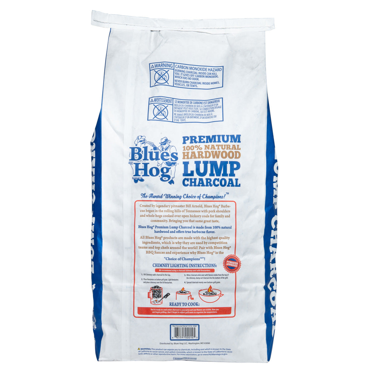 Blues Hog Natural Lump Charcoal 20 lb. - Blues Hog