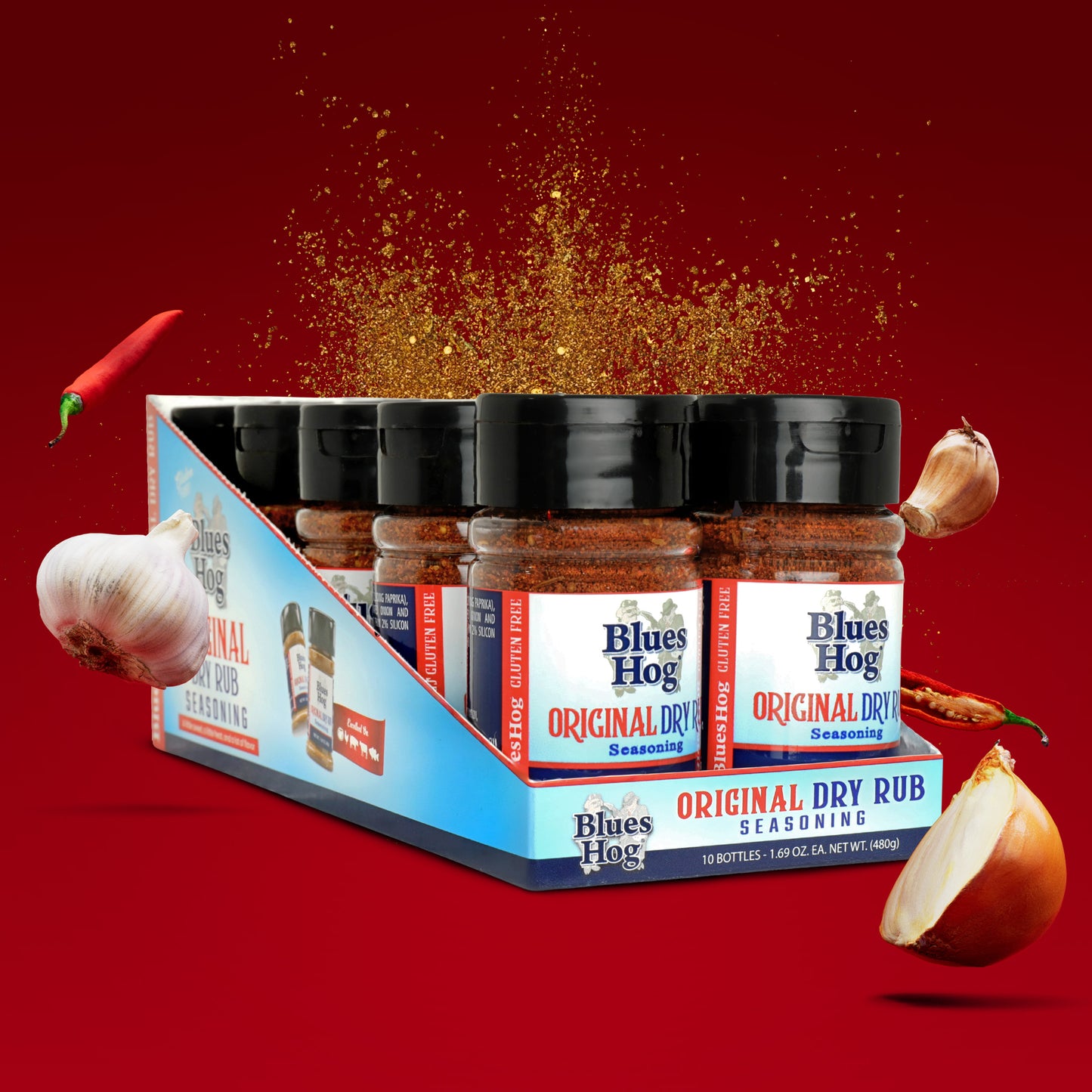 Mini Rub Bottles (10-Pack) - Blues Hog