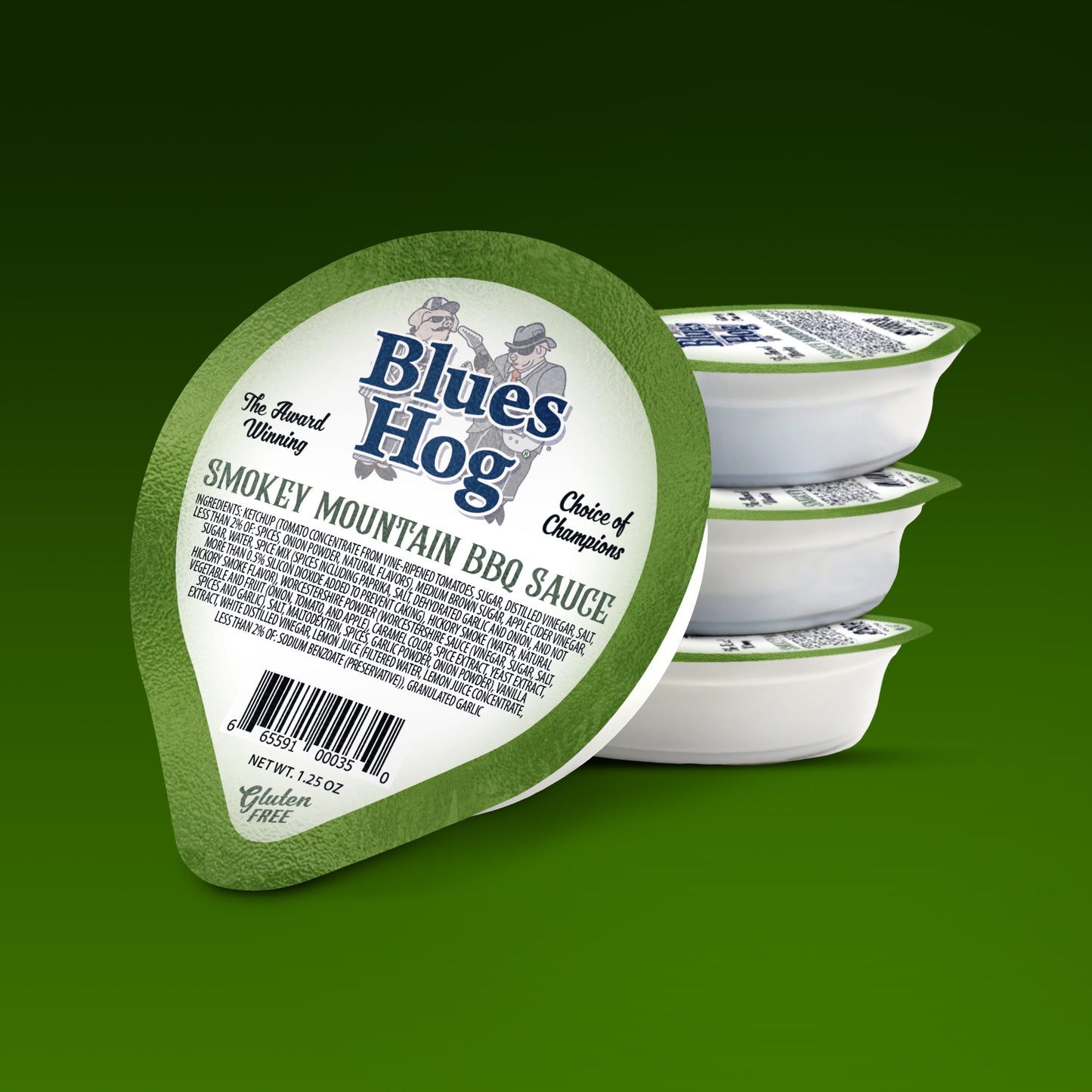 Sauce Foil Cups 1.25 oz.  Bulk Case (80 ct.) - Blues Hog